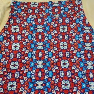 Lularoe XL Azure A-line skirt